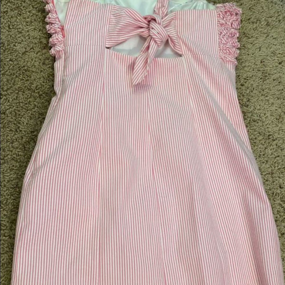 Lilly Pulitzer strapless seersucker dress